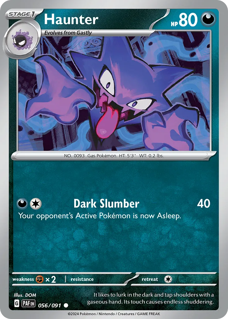 2024 Paldean Fates Haunter #56/91 Common card image