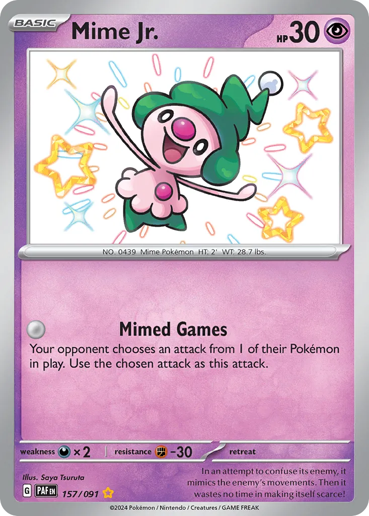 2024 Paldean Fates Mime Jr. #31/91 Common card image