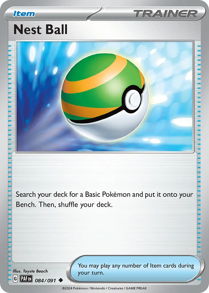 2024 Paldean Fates Nest Ball #84/91 Uncommon card image