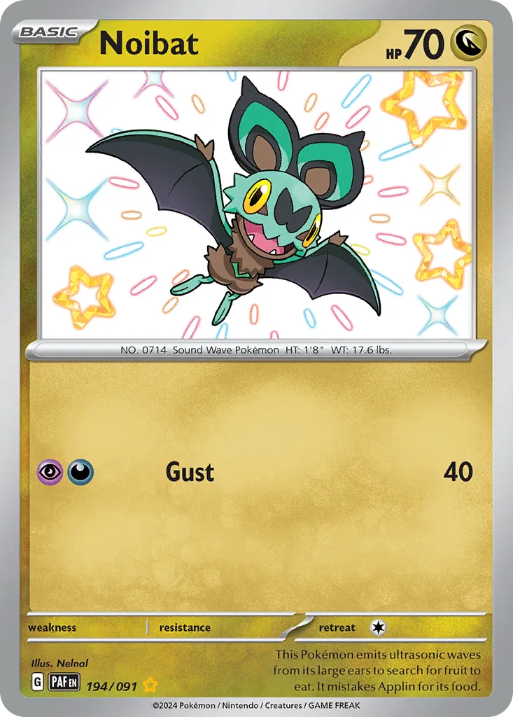 2024 Paldean Fates Noibat #68/91 Common card image