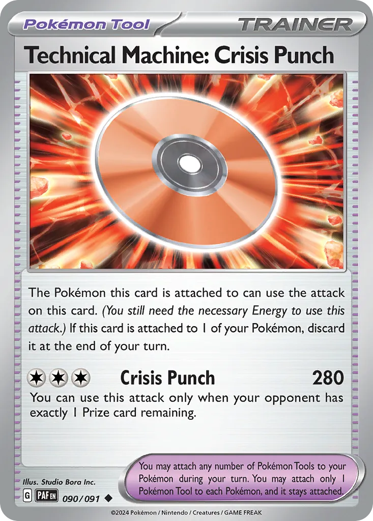 2024 Paldean Fates Technical Machine: Crisis Punch #90/91 Uncommon card image