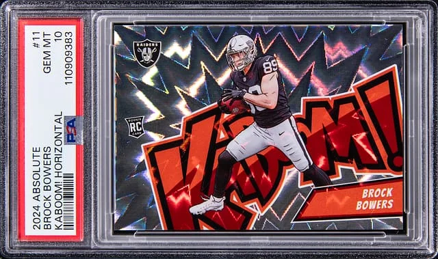 2024 Panini Absolute Brock Bowers Kaboom! Horizontal #11 card image