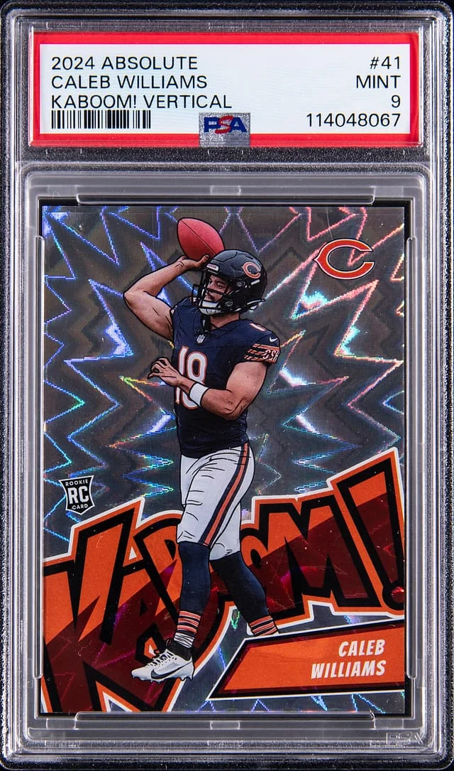 2024 Panini Absolute Caleb Williams Kaboom! Vertical #41 card image