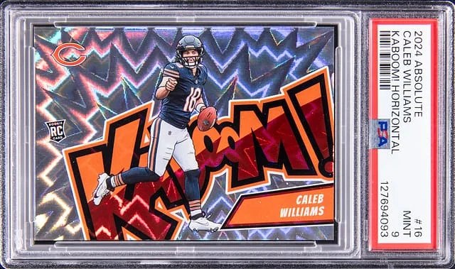 2024 Panini Absolute Caleb Williams Casrd Kaboom! Horizontal #16 card image