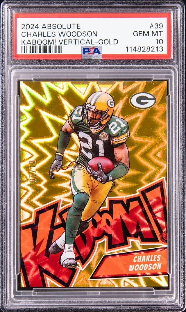 2024 Panini Absolute Charles Woodson Kaboom! Vertical Gold #39 card image