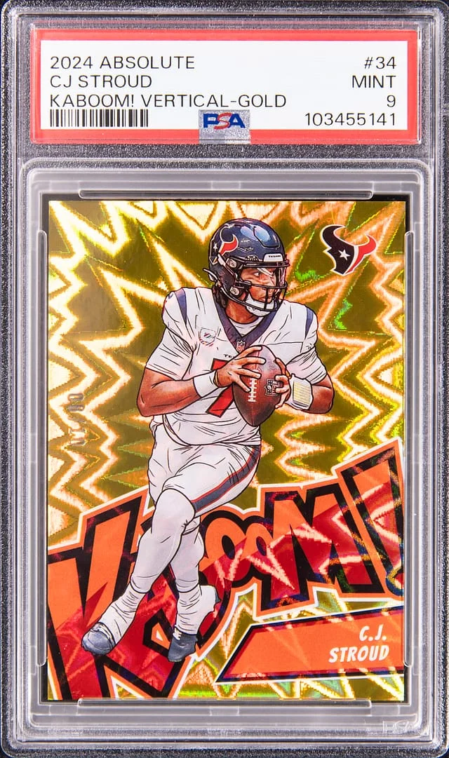 2024 Panini Absolute C.J. Stroud Kaboom! Vertical Gold #34 card image