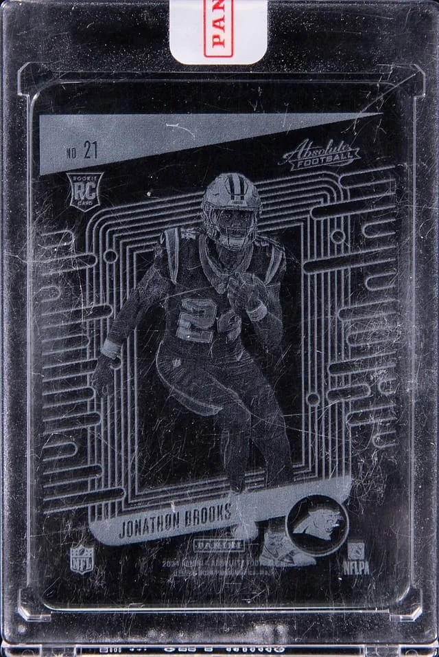 2024 Panini Absolute Football Jonathan Brooks - Panini Encased Glass #21 card image
