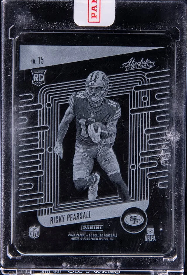 2024 Panini Absolute Football Ricky Pearsall - Panini Encased Glass #15 card image