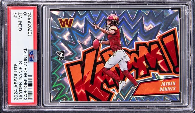 2024 Panini Absolute Jayden Daniels Kaboom! Horizontal #7 card image