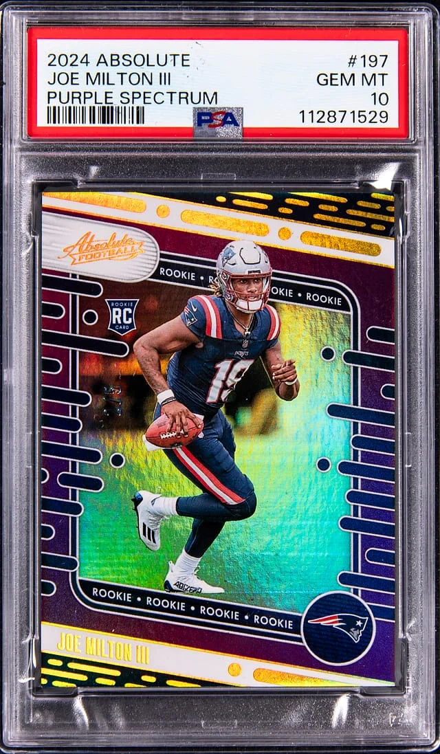2024 Panini Absolute Joe Milton III Purple Spectrum #197 card image