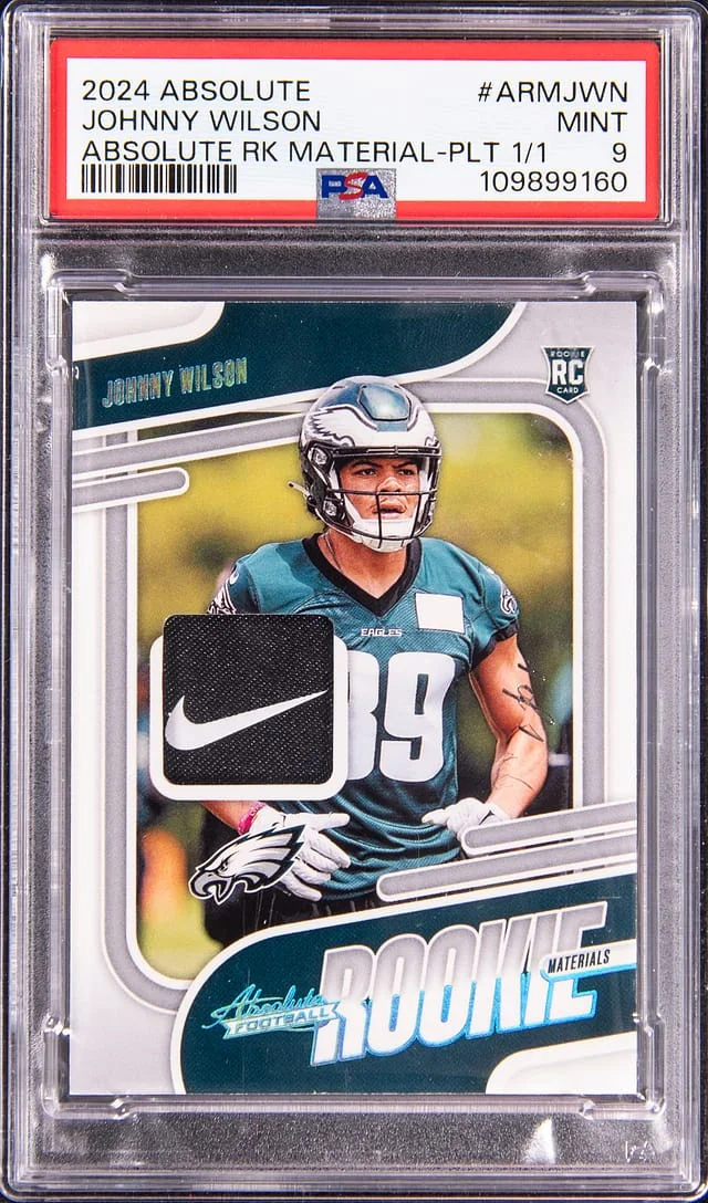 2024 Panini Absolute Johnny Wilson Material Platinum #ARM-JWN card image