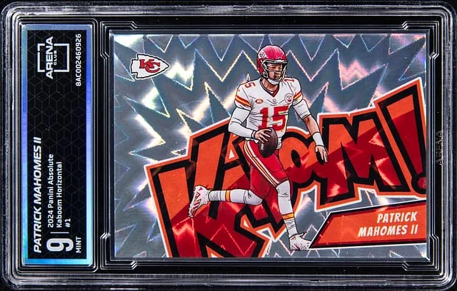 2024 Panini Absolute Patrick Mahomes II - Arena Club Kaboom! Horizontal #1 card image
