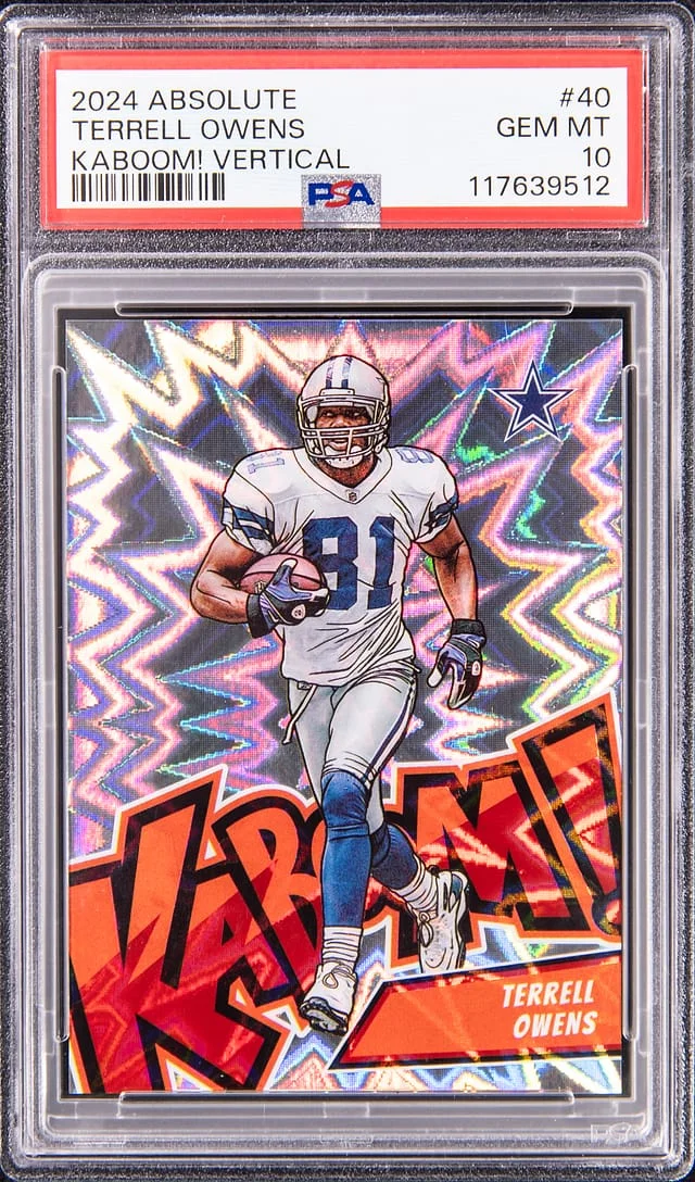 2024 Panini Absolute Terrell Owens Kaboom! Vertical Gold #40 card image