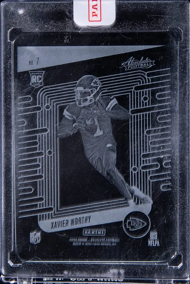 2024 Panini Absolute Xavier Worthy - Panini Encased Glass #7 card image