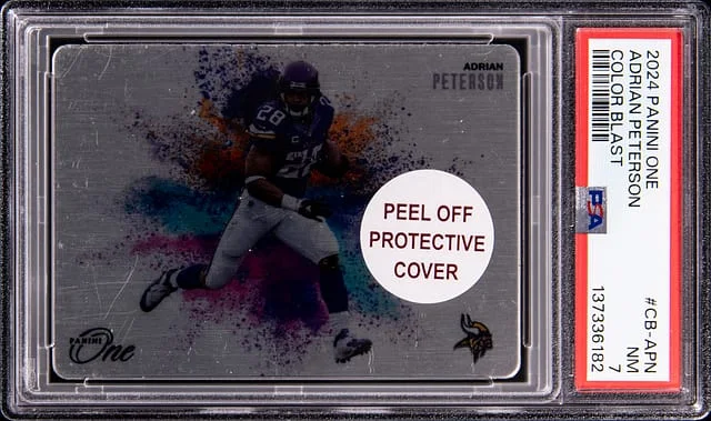 2024 Panini Adrian Peterson One Football Color Blast #CB-APN card image