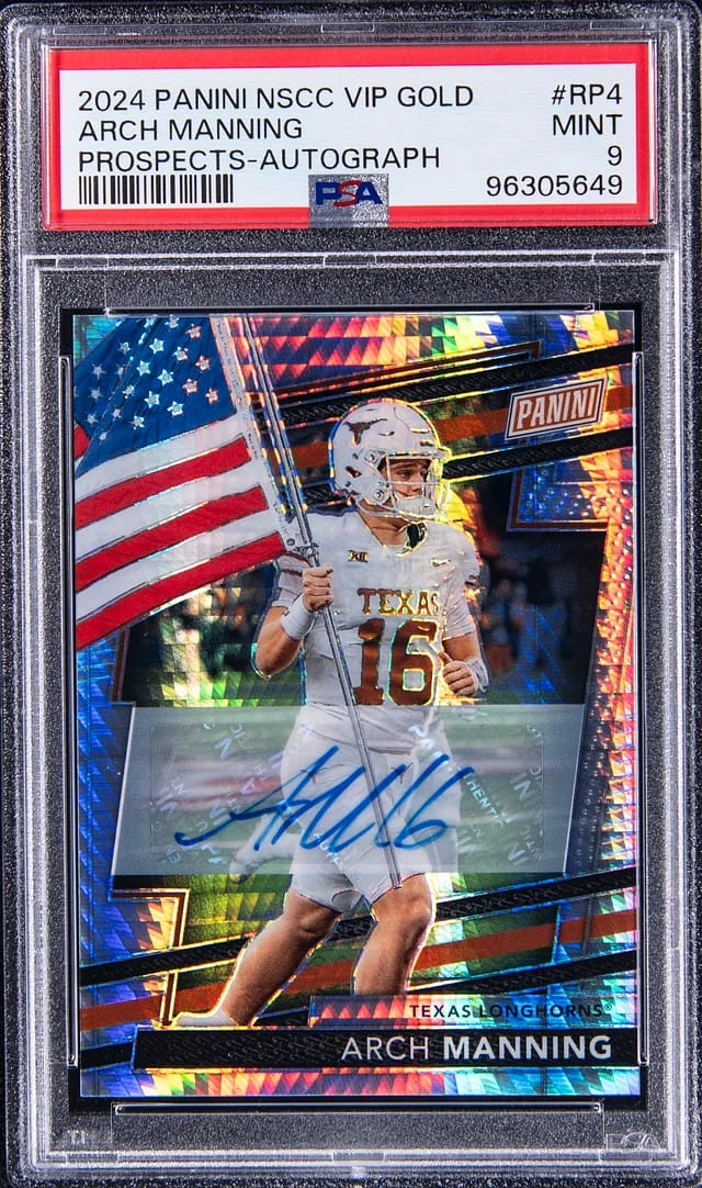 2024 Panini Arch Manning NSCC VIP Gold Prospects Autograph #RP4 card image