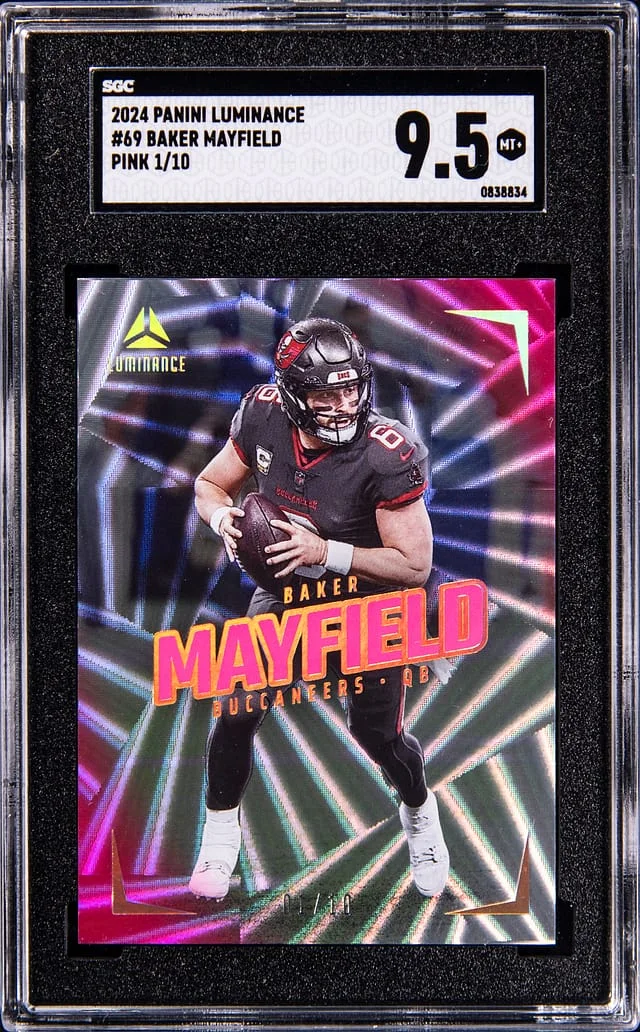 2024 Panini Baker Mayfield Luminance Pink #69 card image