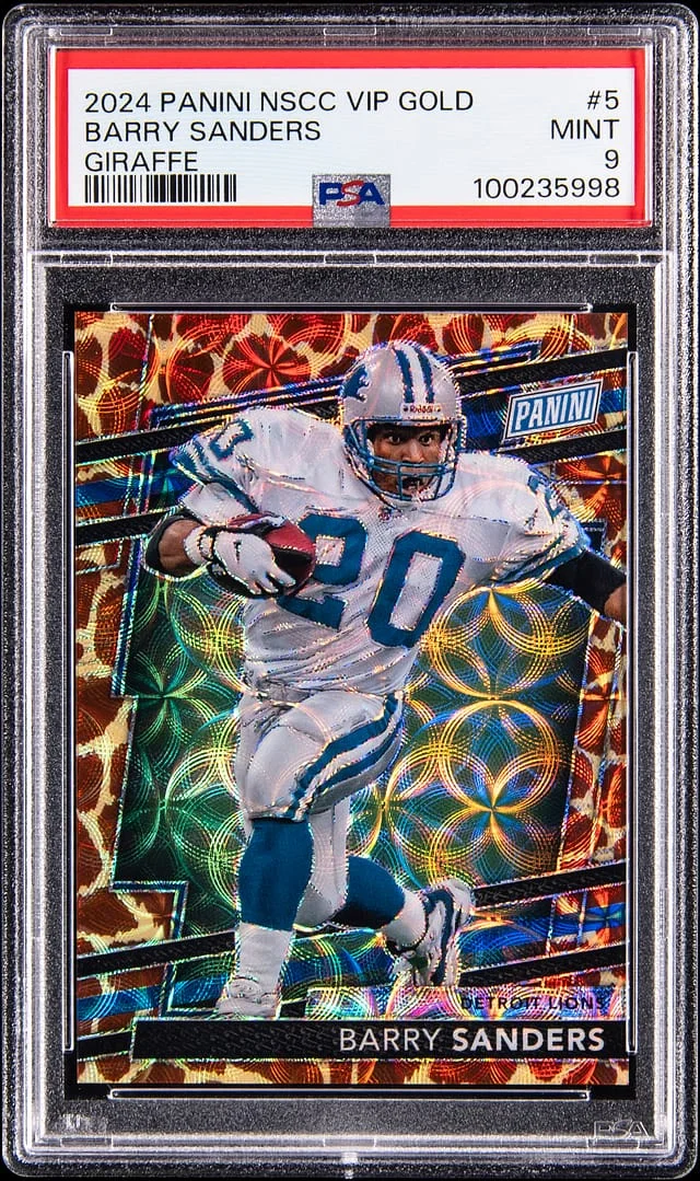 2024 Panini Barry Sanders NSCC VIP Gold Giraffe #5 card image