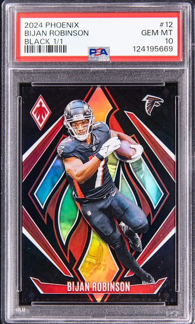 2024 Panini Bijan Robinson Phoenix Black #12 card image