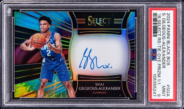 2024 Panini Black Box '18-19 Select Signatures Tie-Dye Prizm #RS #no-number card image