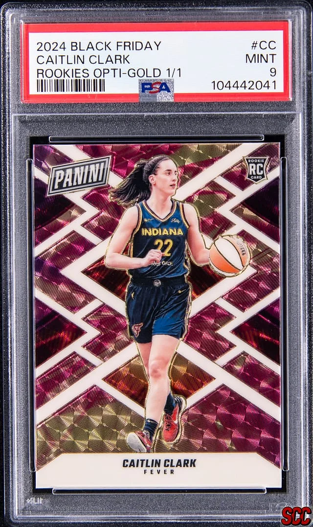 2024 Panini Black Caitlin Clark Friday Rookies Opti-Gold #CC card image