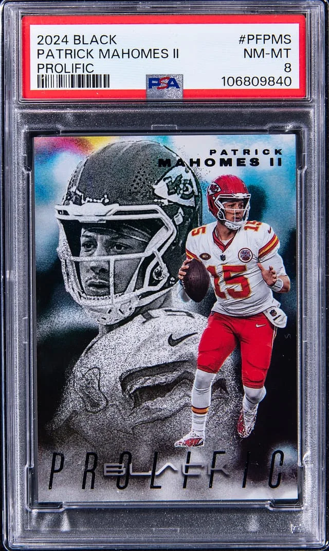 2024 Panini Black Patrick Mahomes II Prolific #PF-PMS card image