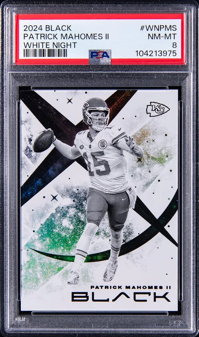 2024 Panini Black Patrick Mahomes II White Knight #WN-PMS card image
