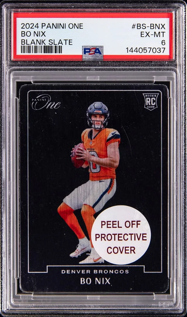 2024 Panini Bo Nix One Blank Slate #BS-BNX card image