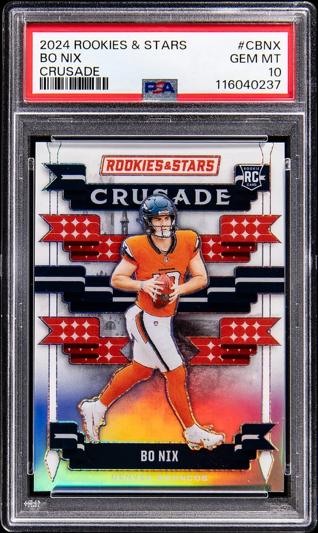 2024 Panini Bo Nix Rookies & Stars Crusade #C-BNX card image