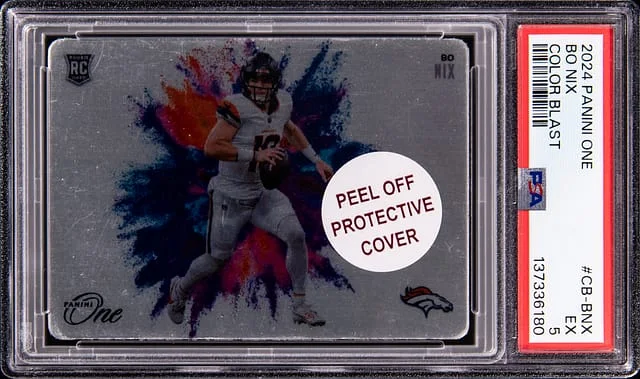 2024 Panini Bo Nix One Football Color Blast #CB-BNX card image