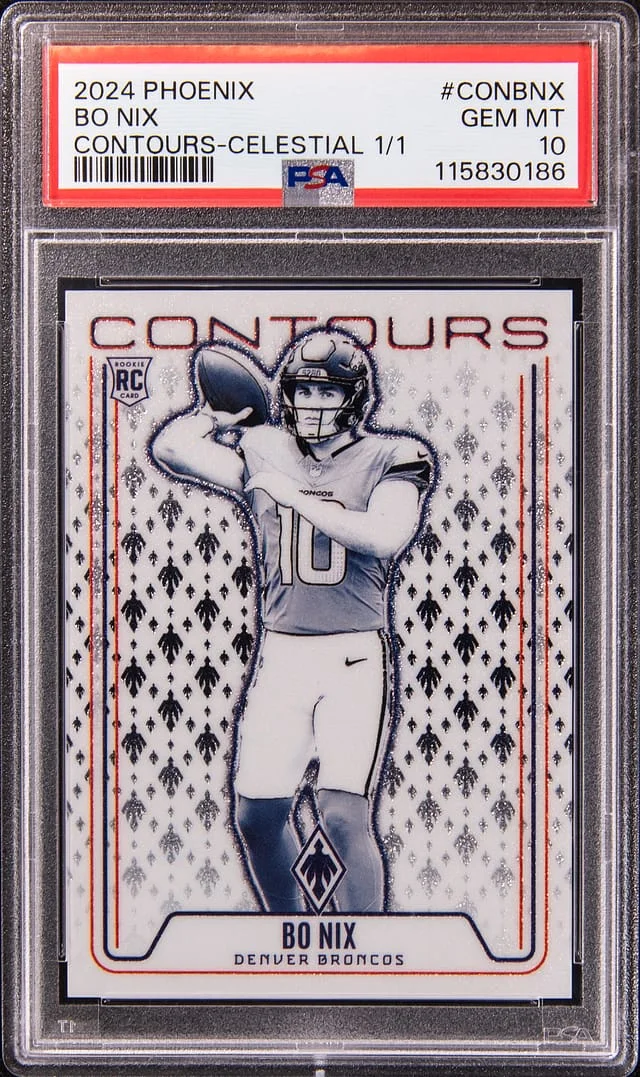 2024 Panini Bo Nix Phoenix Contours Celestial #CON-BNX card image