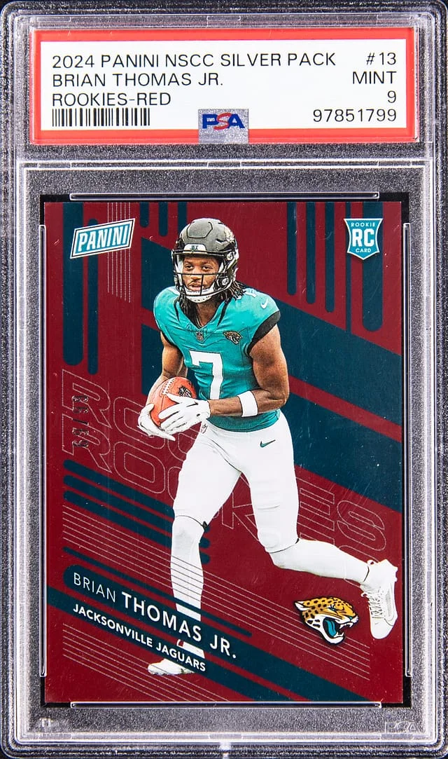 2024 Panini Brian Thomas Jr. NSCC Silver Pack Rookies Red #13 card image