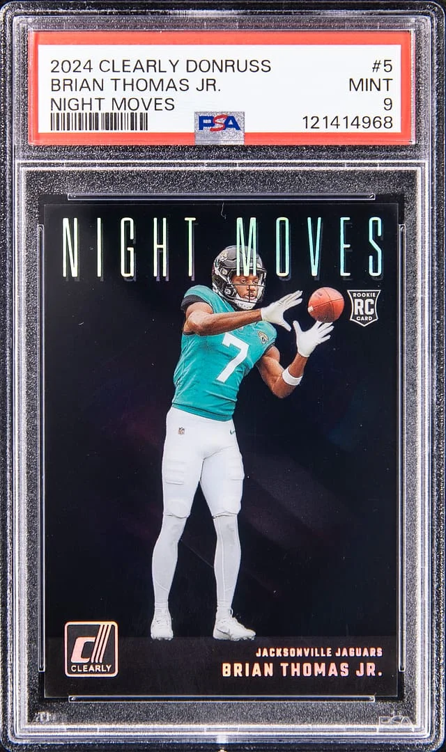 2024 Panini Brian Thomas Jr. Clearly Donruss Night Move #5 card image