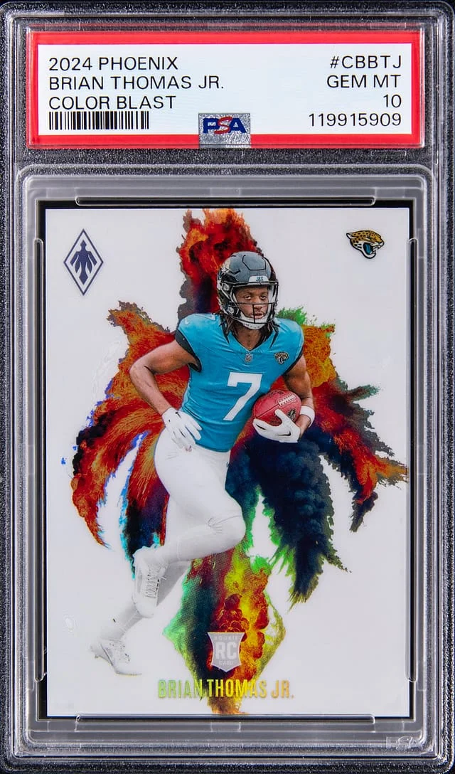 2024 Panini Brian Thomas Jr. Phoenix Color Blast #CB-BTJ card image