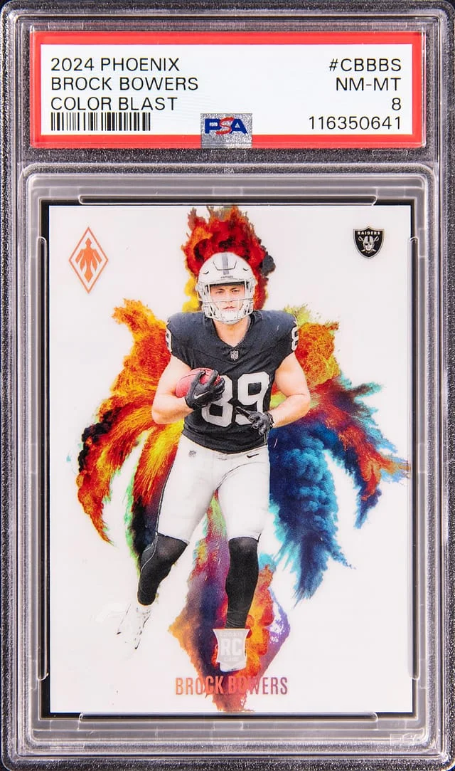 2024 Panini Brock Bowers Phoenix Color Blast #CB-BBS card image