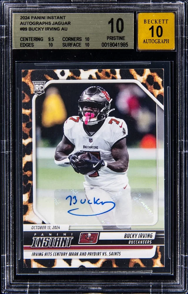 2024 Panini Bucky Irving Instant Autographs-Jaguars #89 card image