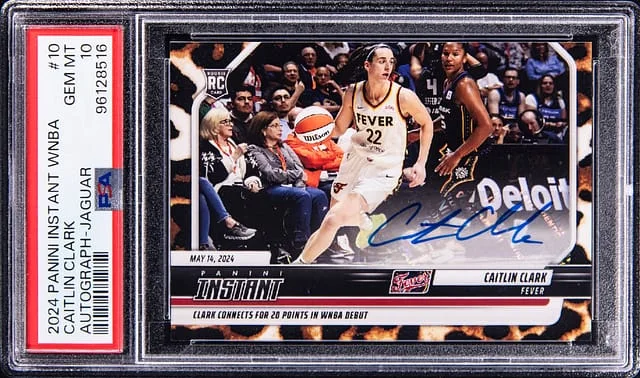 2024 Panini Caitlin Clark Instant WNBA Autograph Jaguar #10 card image