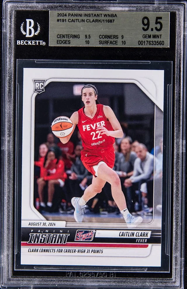 2024 Panini Caitlin Clark (#11687) Instant WNBA #191 card image
