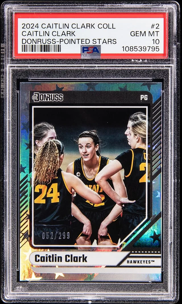 2024 Panini Caitlin Clark Collection Donruss Pointed Stars #2 card image