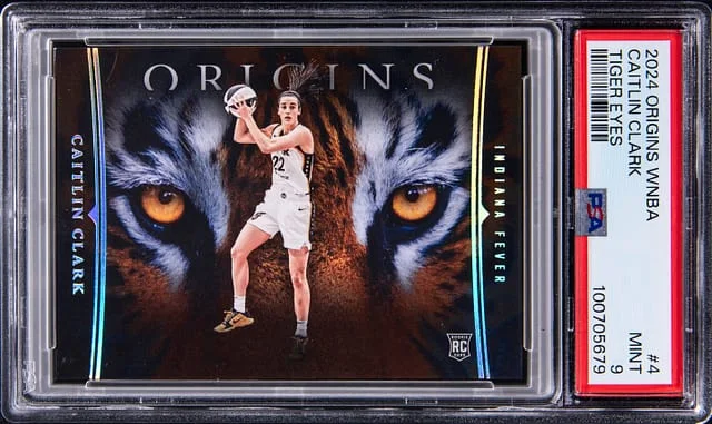 2024 Panini Caitlin Clark WNBA Origins Tiger Eyes #4 card image