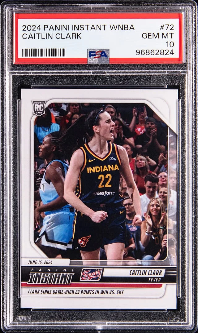 2024 Panini Caitlin Clark (/4450) Instant WNBA #72 card image