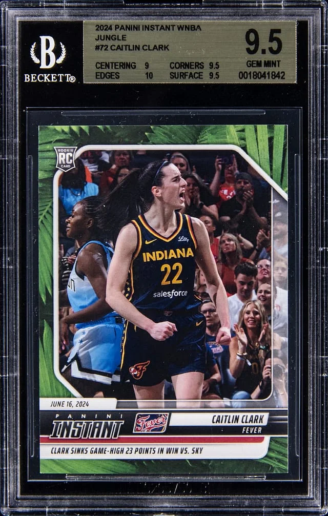 2024 Panini Caitlin Clark Instant WNBA Jungle #72 card image