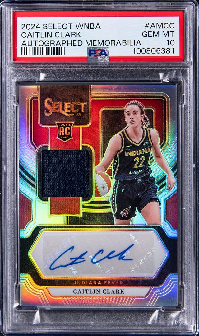 2024 Panini Caitlin Clark Selecty WNBA Autographed Memorabilia #AMCC card image