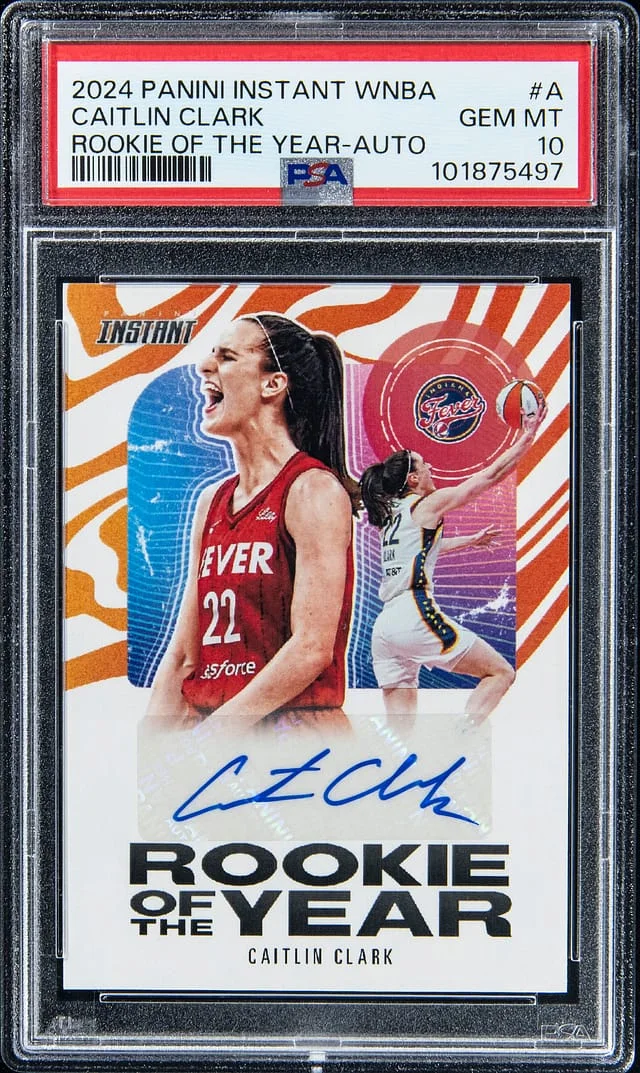 2024 Panini Caitlin Clark Instant WNBA of the Year #CCROY-A card image