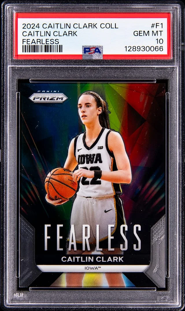 2024 Panini Caitlin Clark Collection Fearless #F1 card image