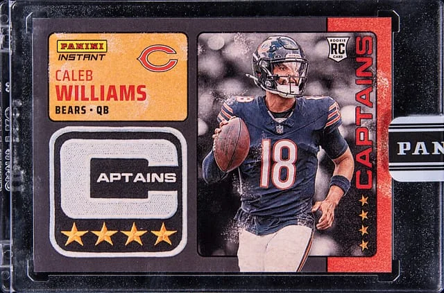 2024 Panini Caleb Williams - Panini Encased Instant Captains Black #CAP-6 card image