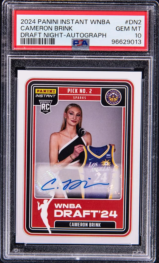 2024 Panini Cameron Brink Instant WNBA Draft Night Autograph #DN-2 card image