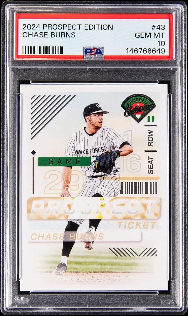 2024 Panini Chase Burns Prospect Edition #43 card image