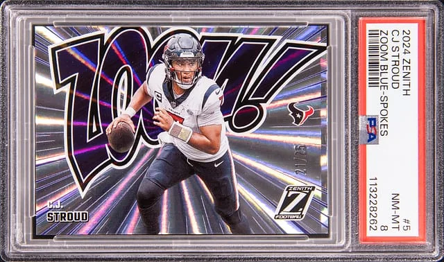 2024 Panini C.J. Stroud Zenith Zoom! Blue Spokes #5 card image