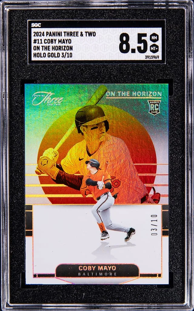 2024 Panini Coby Mayo Three & Two On The Horizon-Holo Gold #11 card image